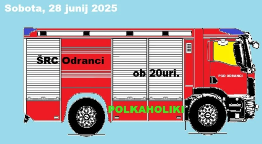 Prevzem novega gasilskega vozila v Odrancih: Polkaholiki