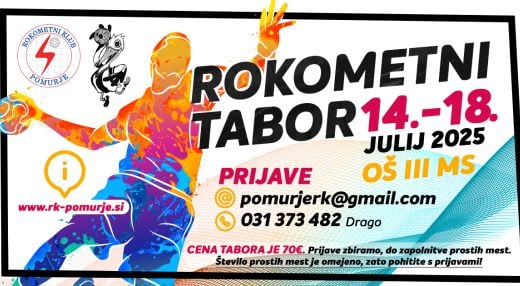 Poletni rokometni tabor za otroke 2025