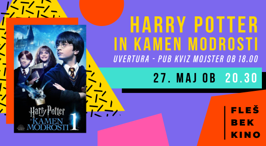FLEŠBEK KINO: Harry Potter in Kamen modrosti + Pub kviz mojster