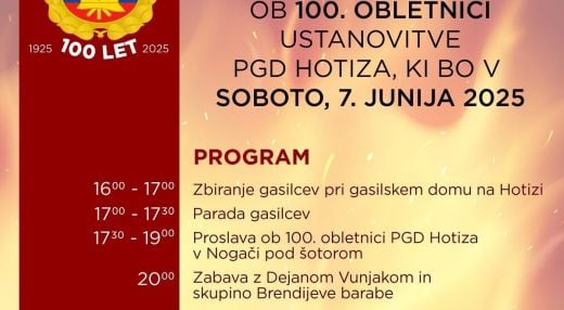 Prireditev ob 100. obletnici PGD Hotiza