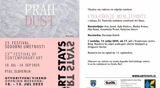 PRAH / DUST – Utelešenje minljivosti