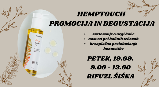 Rifuzl: Hemtouch promocija in degustacija; 19.09.