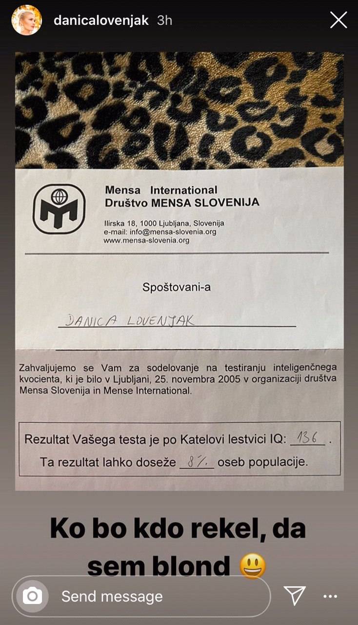 Instagram Danica Lovenjak