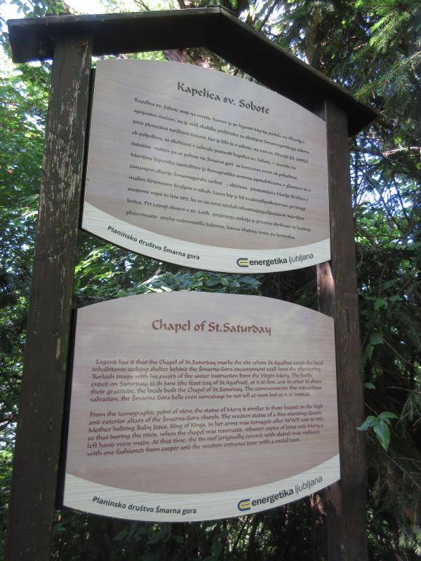 Šmarna gora je dobila ime po Mariji, zavetnici šmarnogorske (marijinogorske) cerkve. V srednjem veku je bila šmarnogorska cerkev priljubljen romarski cilj, saj je bilo daleč naokoli znano, da si romarji v njej z lahkoto izprosijo odpustke. 