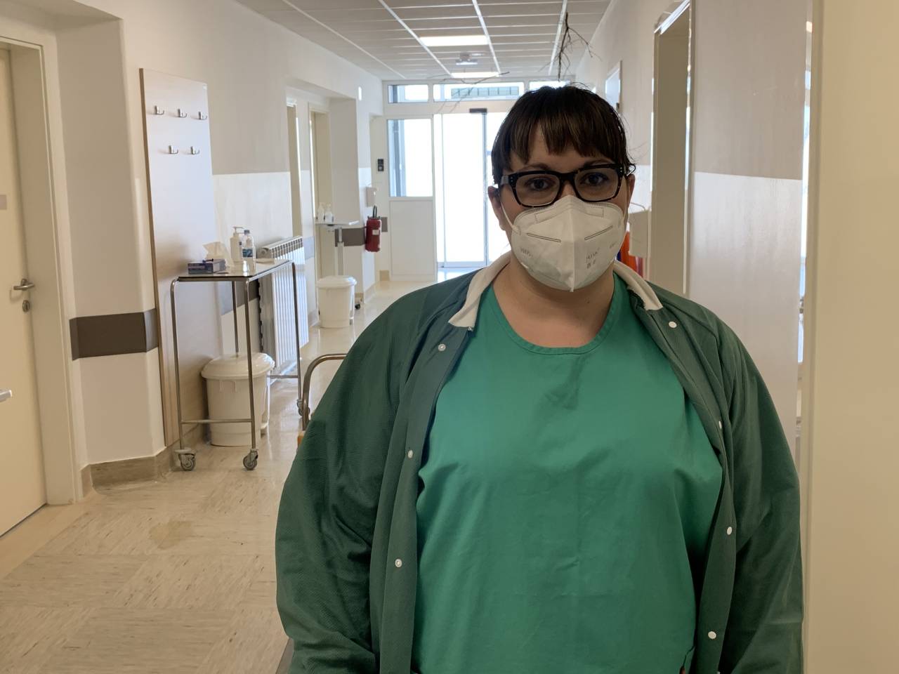 Martina Gjergjek, odgovorna medicinska sestra v enoti za Covid-19.