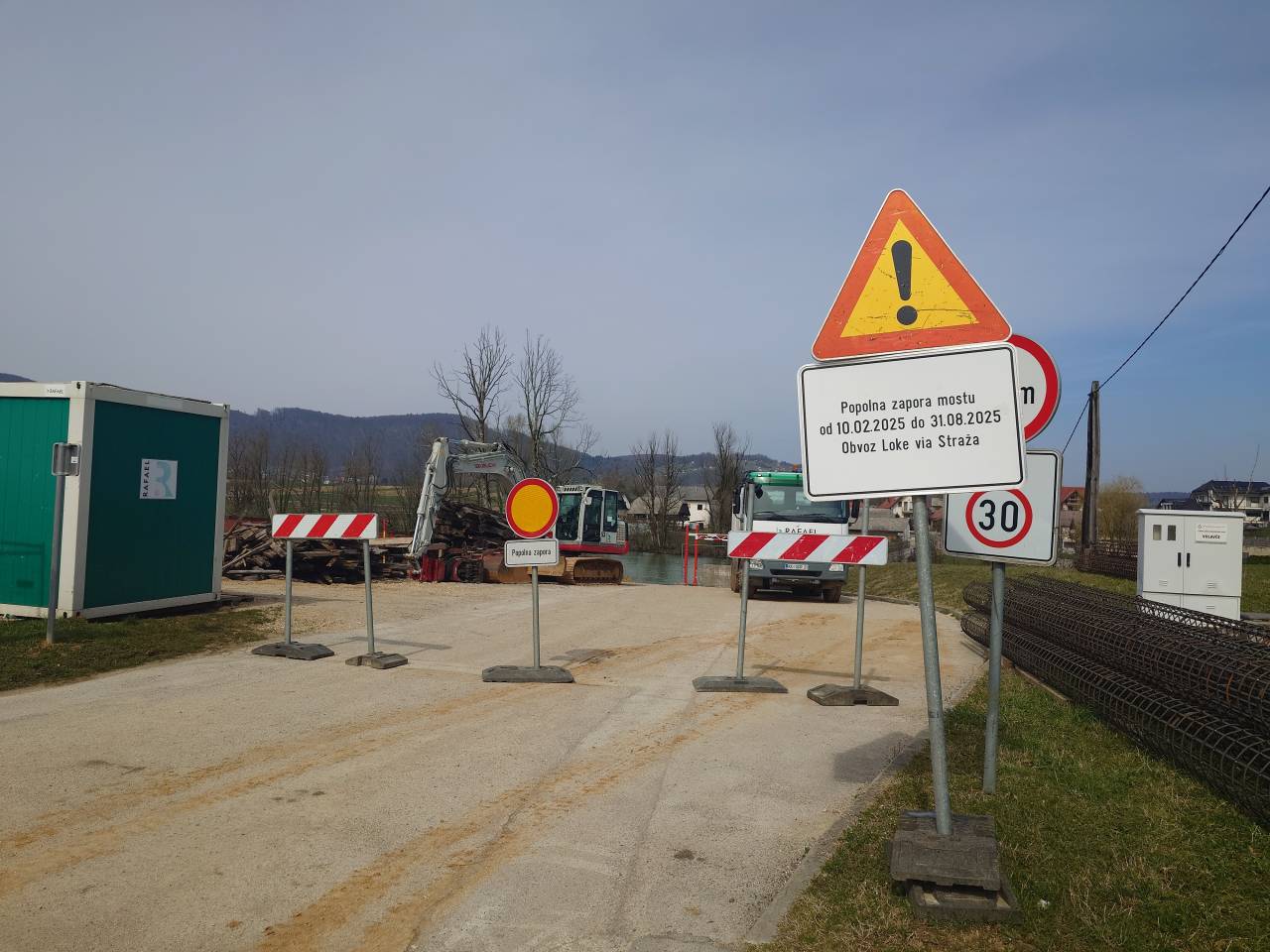 Gradbišče pri mostu (Foto: Ž.K.)