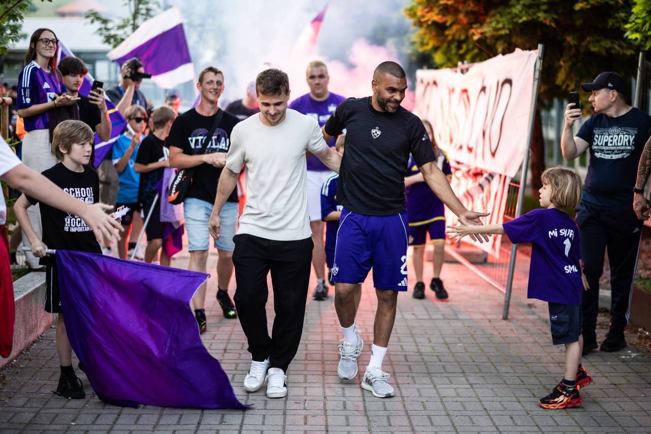 FOTO in VIDEO: Tako so se Viole poslovile od dveh legend kluba