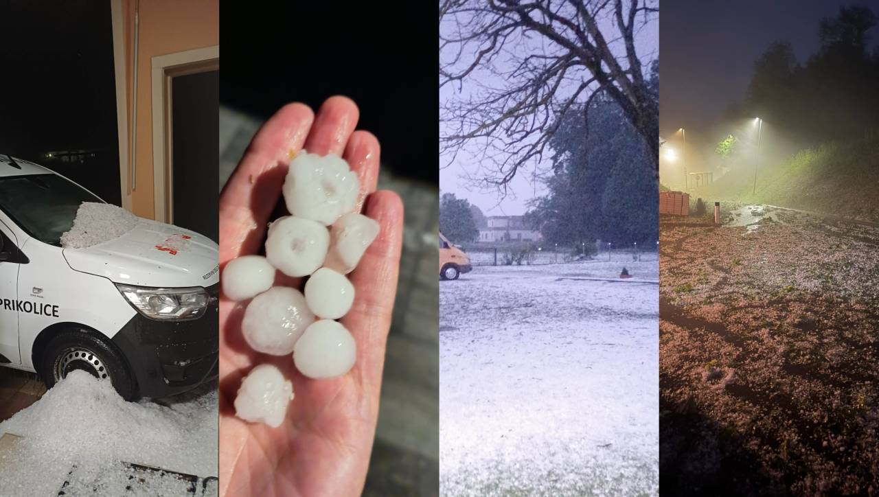 FOTO in VIDEO: Nad Podravjem močna nevihtna fronta, to je razdejanje, ki ga je pustila za sabo