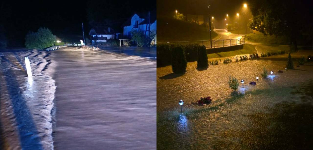FOTO: Neurje pustošilo po Štajerskem: Poškodovani mostovi, sprožili so se plazovi, škoda naj bi bila milijonska