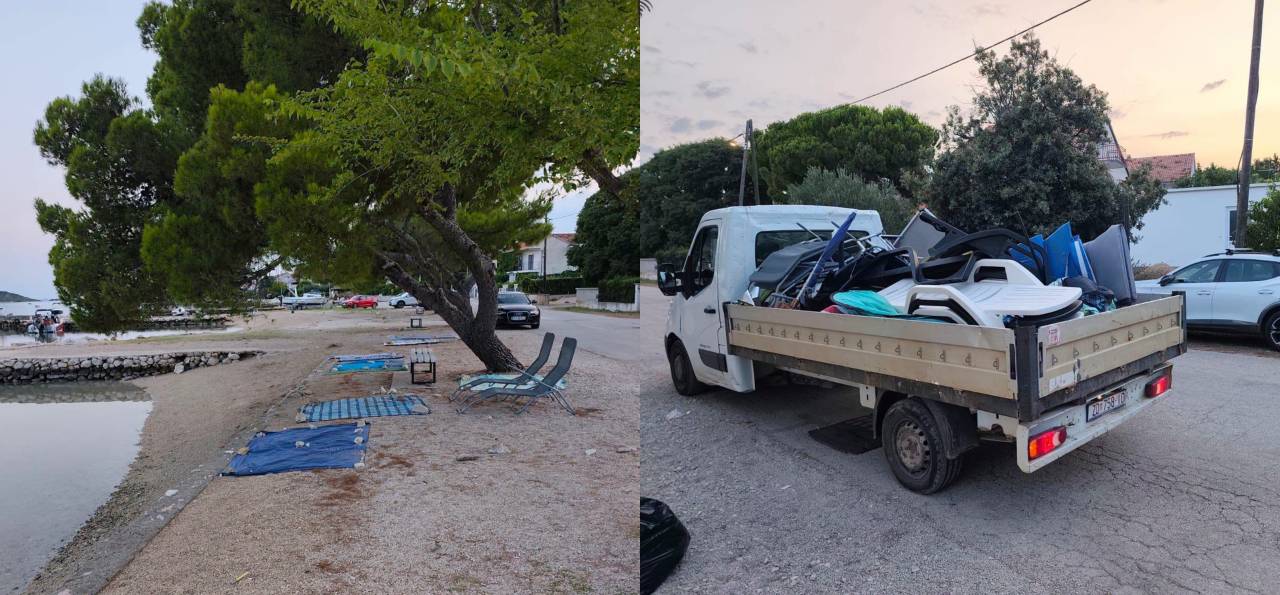 Velika akcija na priljubljeni destinaciji med Slovenci: Pobrali brisače in ležalnike z najboljših mest na plaži