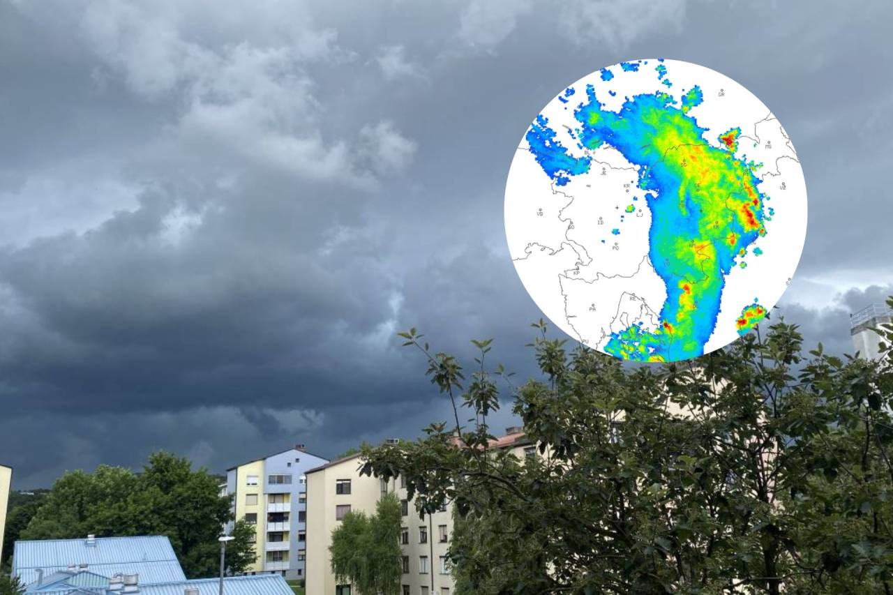 Za Štajersko najvišja stopnja verjetnosti toče, nevihte se pomikajo proti severovzhodu