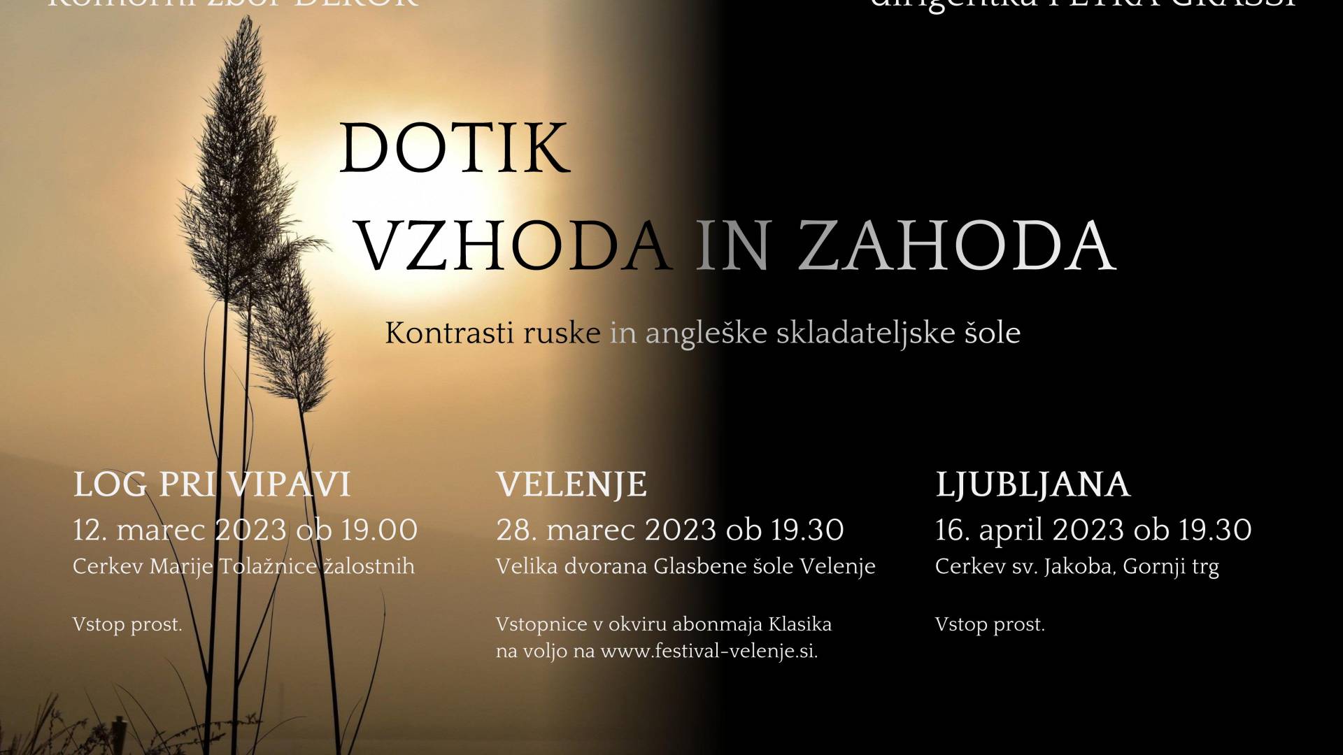 Koncert KZ Dekor Dotik vzhoda in zahoda