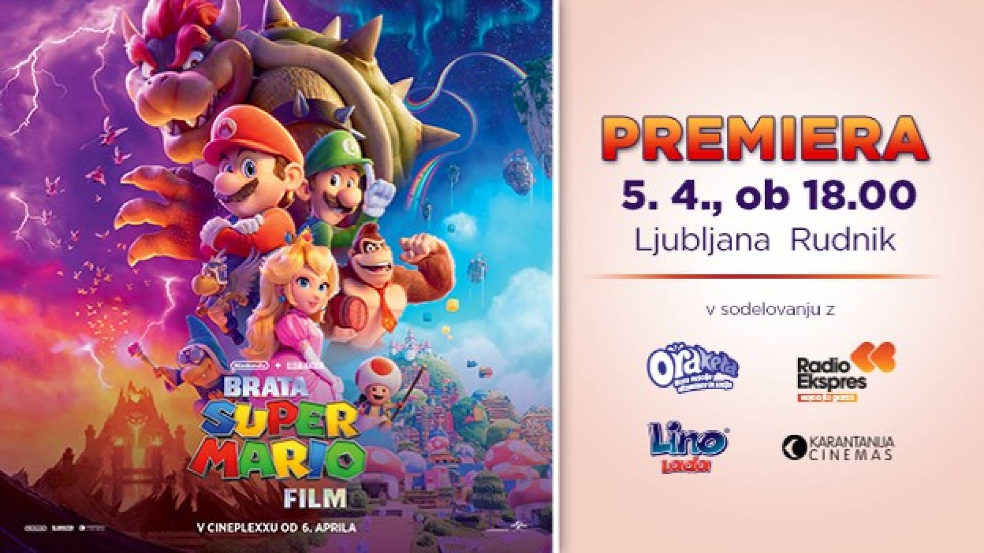 PREMIERA BRATA SUPER MARIO FILM