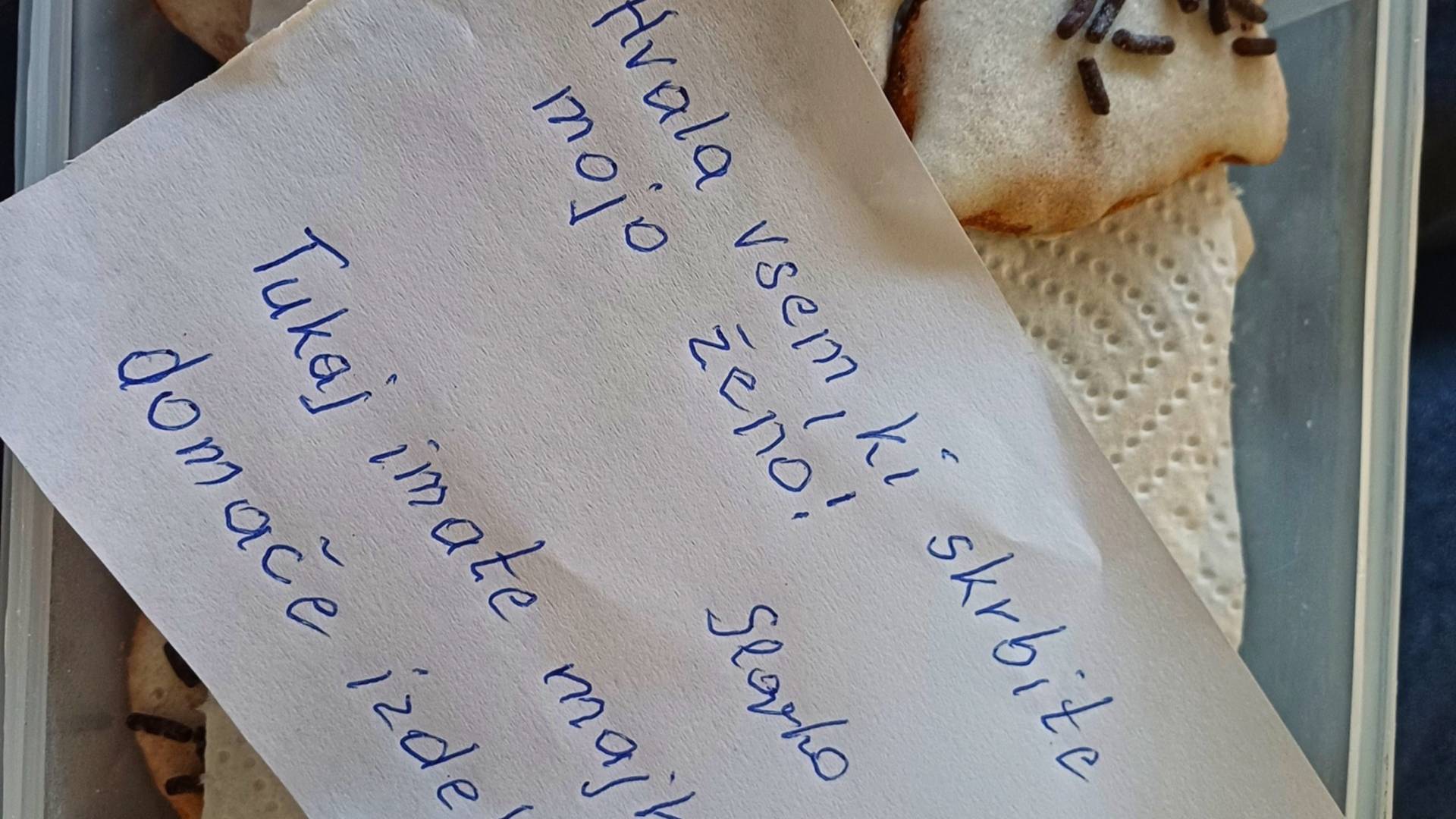 Ganljiva gesta v mariborskem domu: Mož spekel piškote osebju, ki skrbi za njegovo ženo