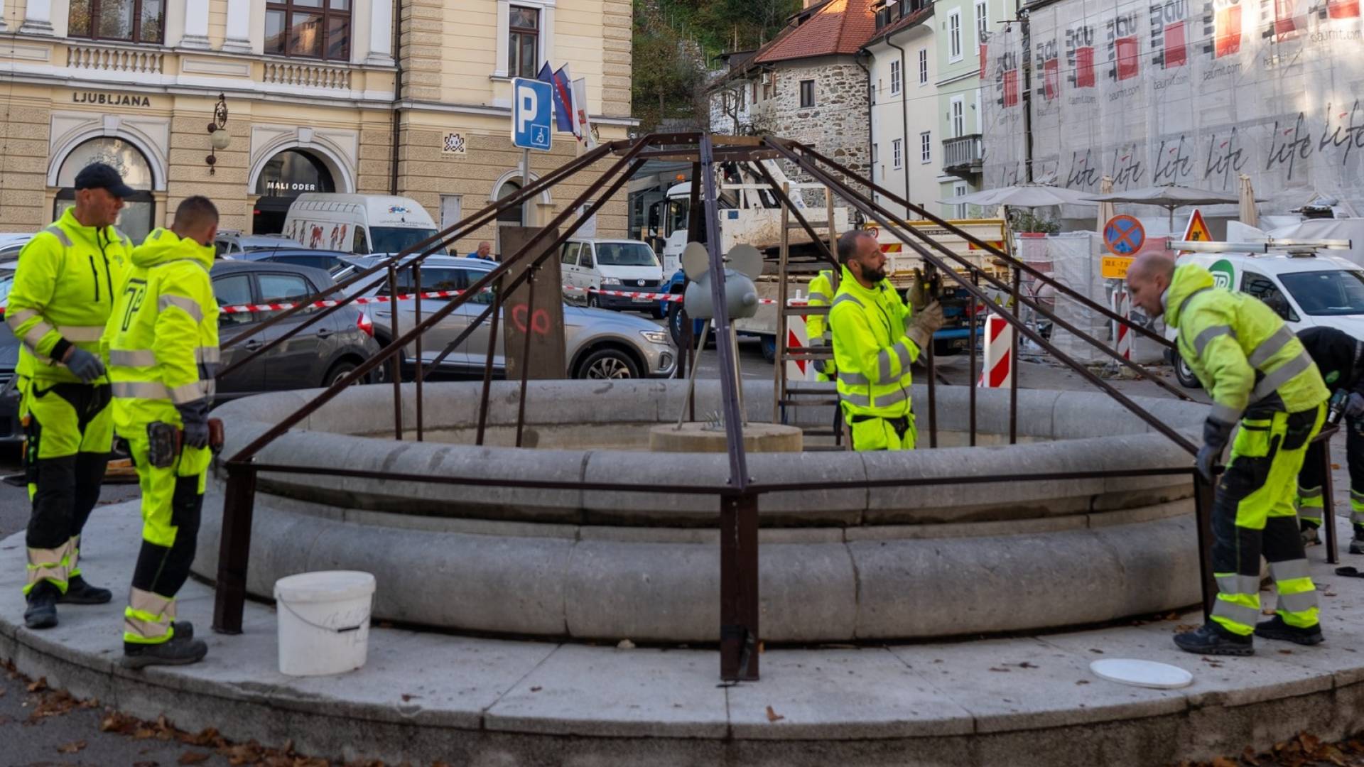 Fontane v Ljubljani odhajajo na zimski počitek
