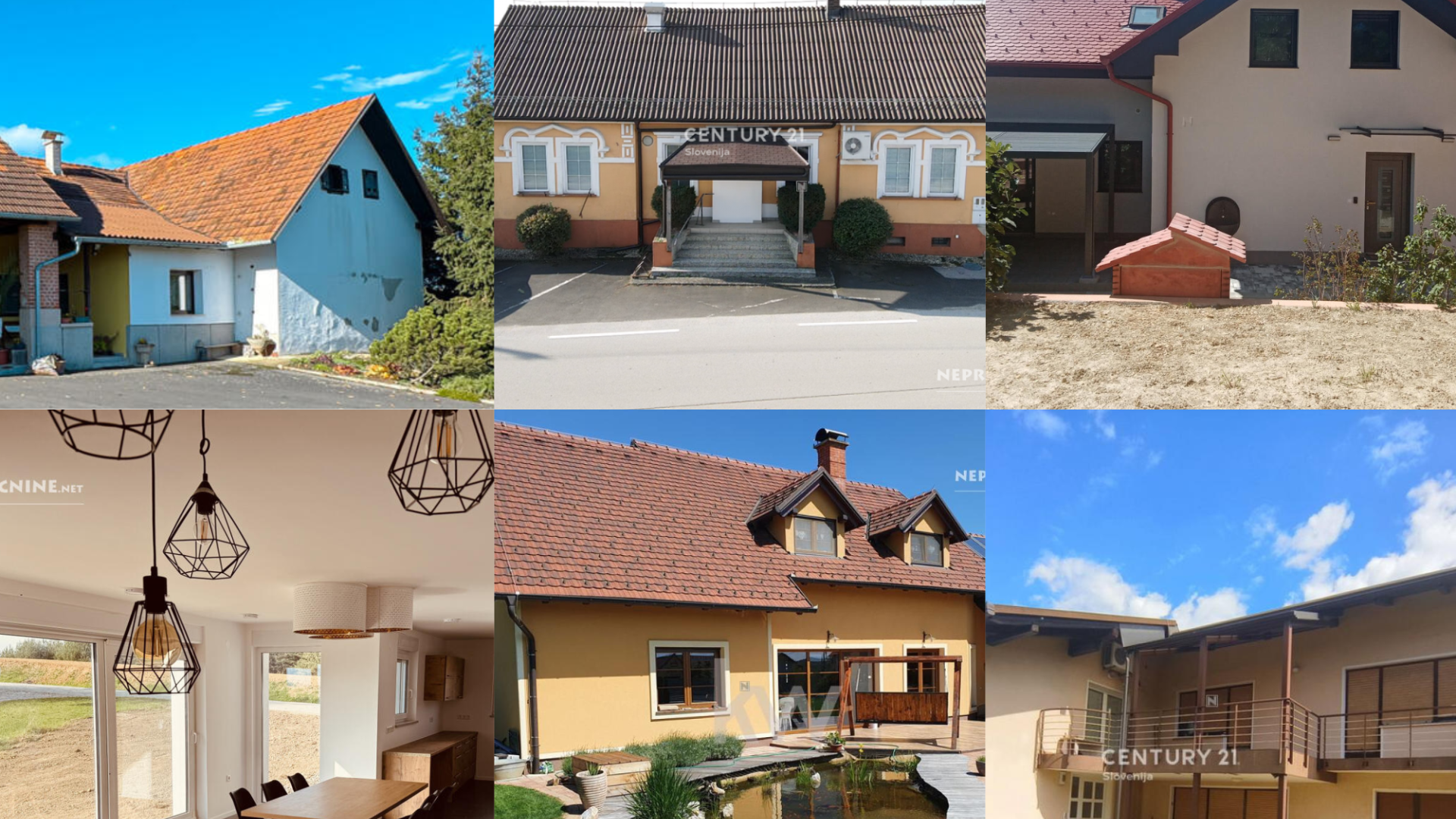 Najbolj aktualne hiše, ki se prodajajo v Pomurju