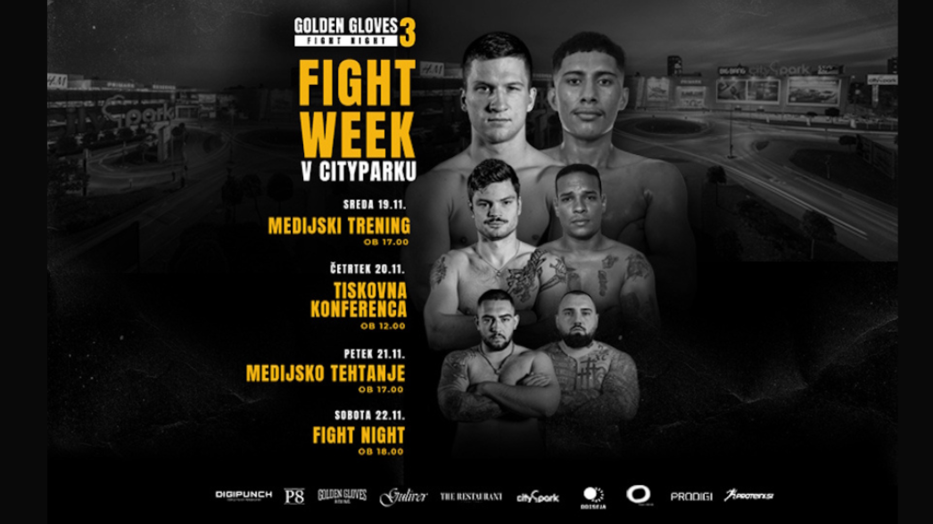 V Citypark na boksarski dogodek leta – Golden Gloves Fight Night 3