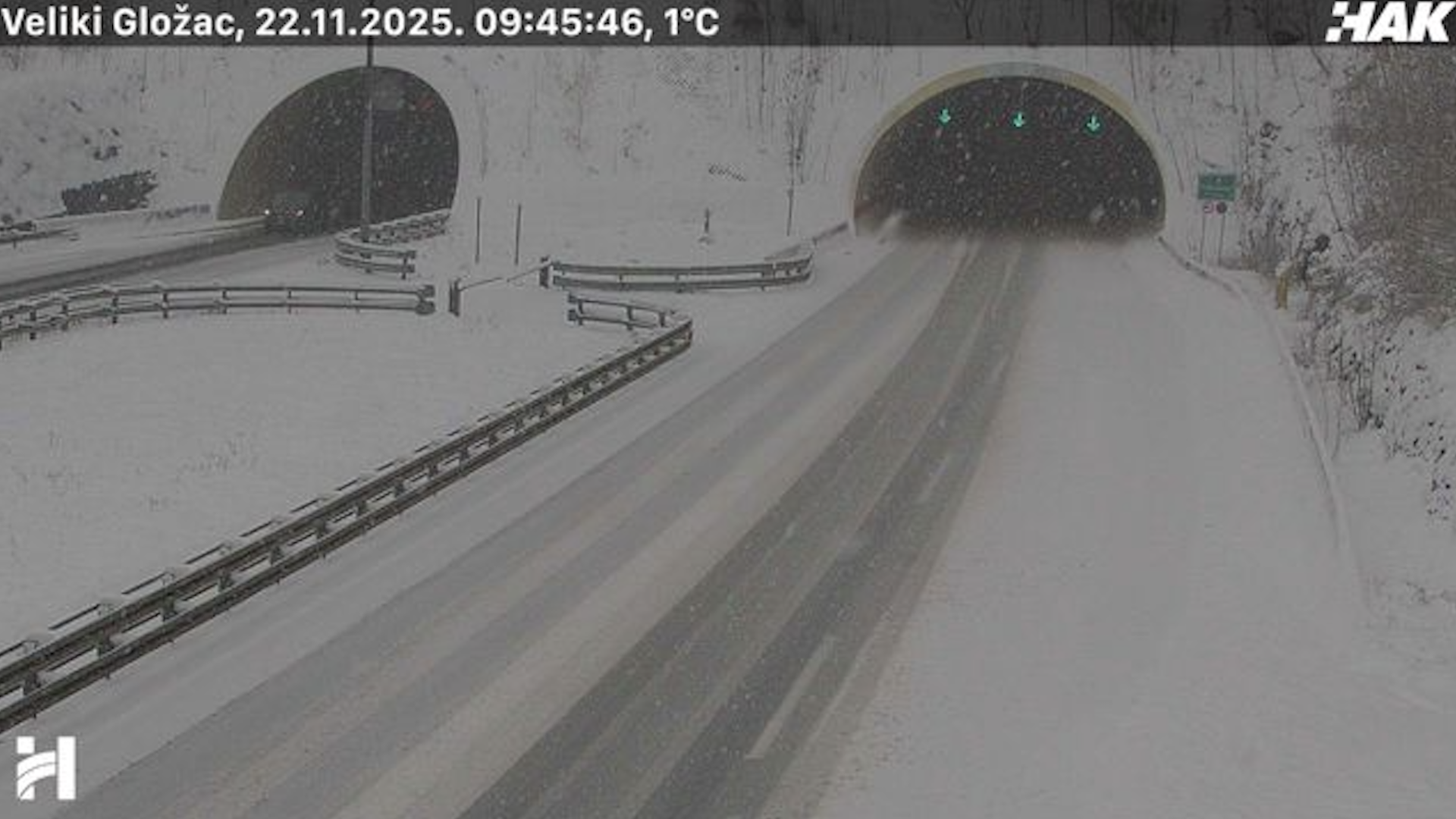 Sneg povzroča kaos na Hrvaškem, ena glavnih avtocest popolnoma zaprta