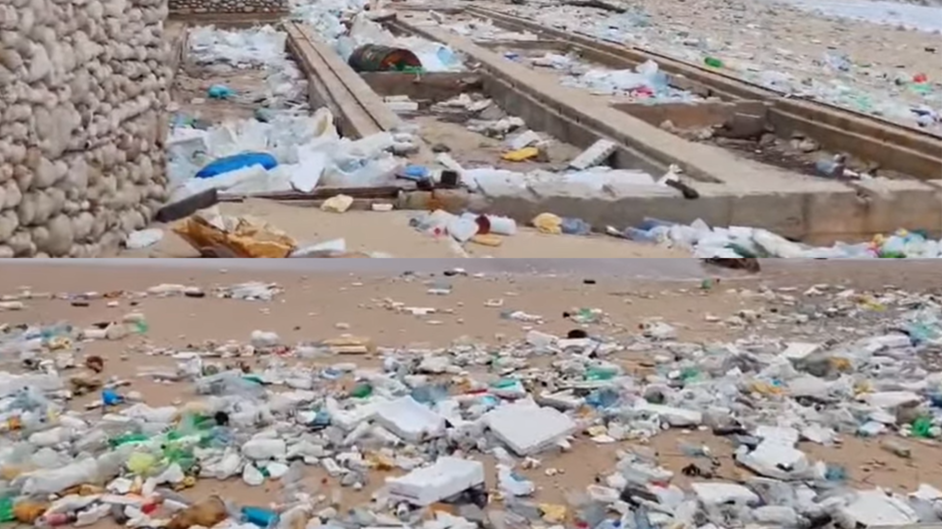 VIDEO: Morje na Hrvaškem naplavilo tone smeti