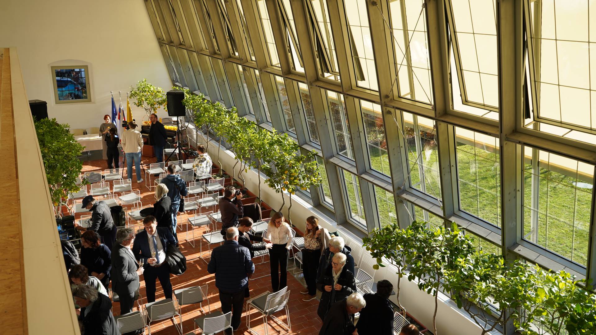 FOTO in VIDEO: Ministrica Vrečko ob 'predaji' oranžerije: »Nobena dediščina ni zares obnovljena, kadar ni odprta za javnost«