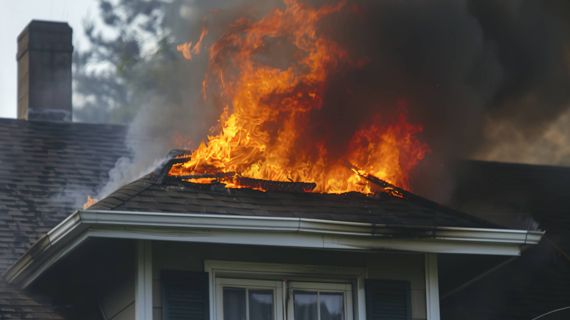 Podstrešje stanovanjske stavbe je bilo v plamenih: eno oseba je umrla