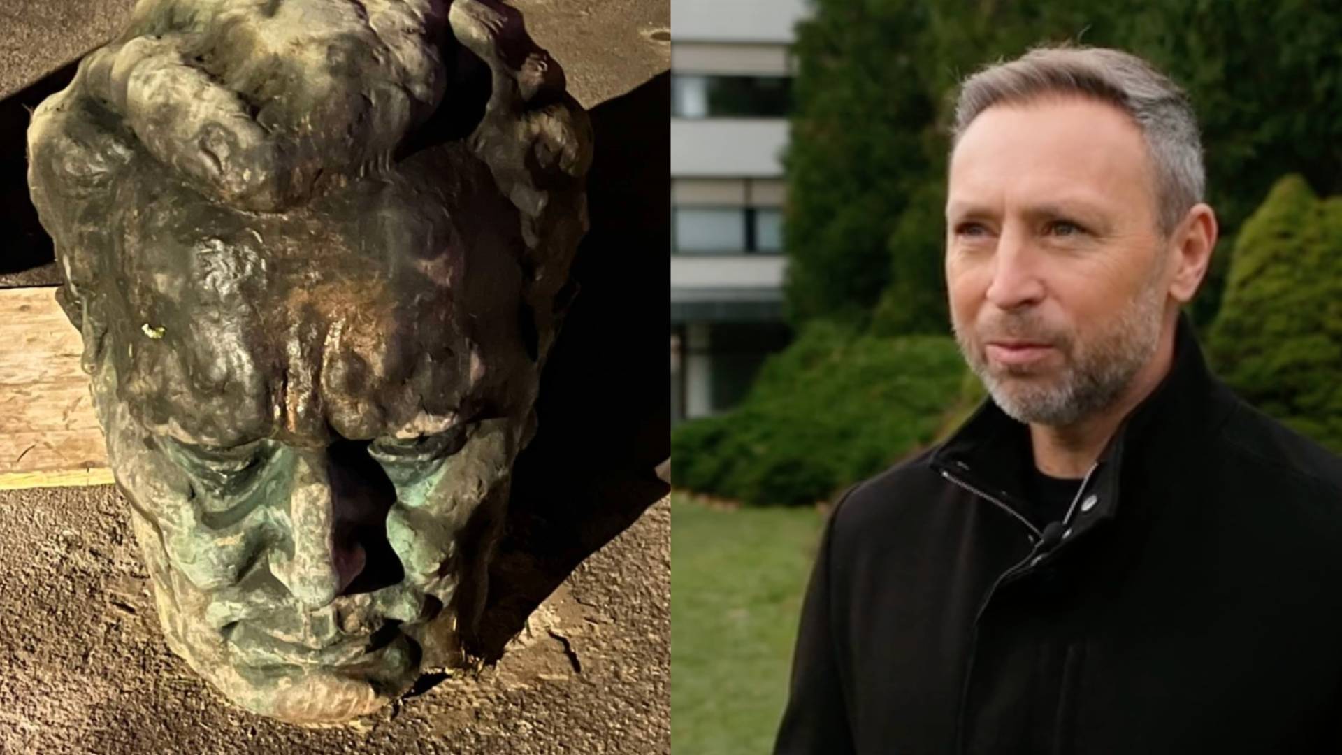 Štajercu, ki je Titovemu kipu odžagal glavo, grozi do osem let zapora