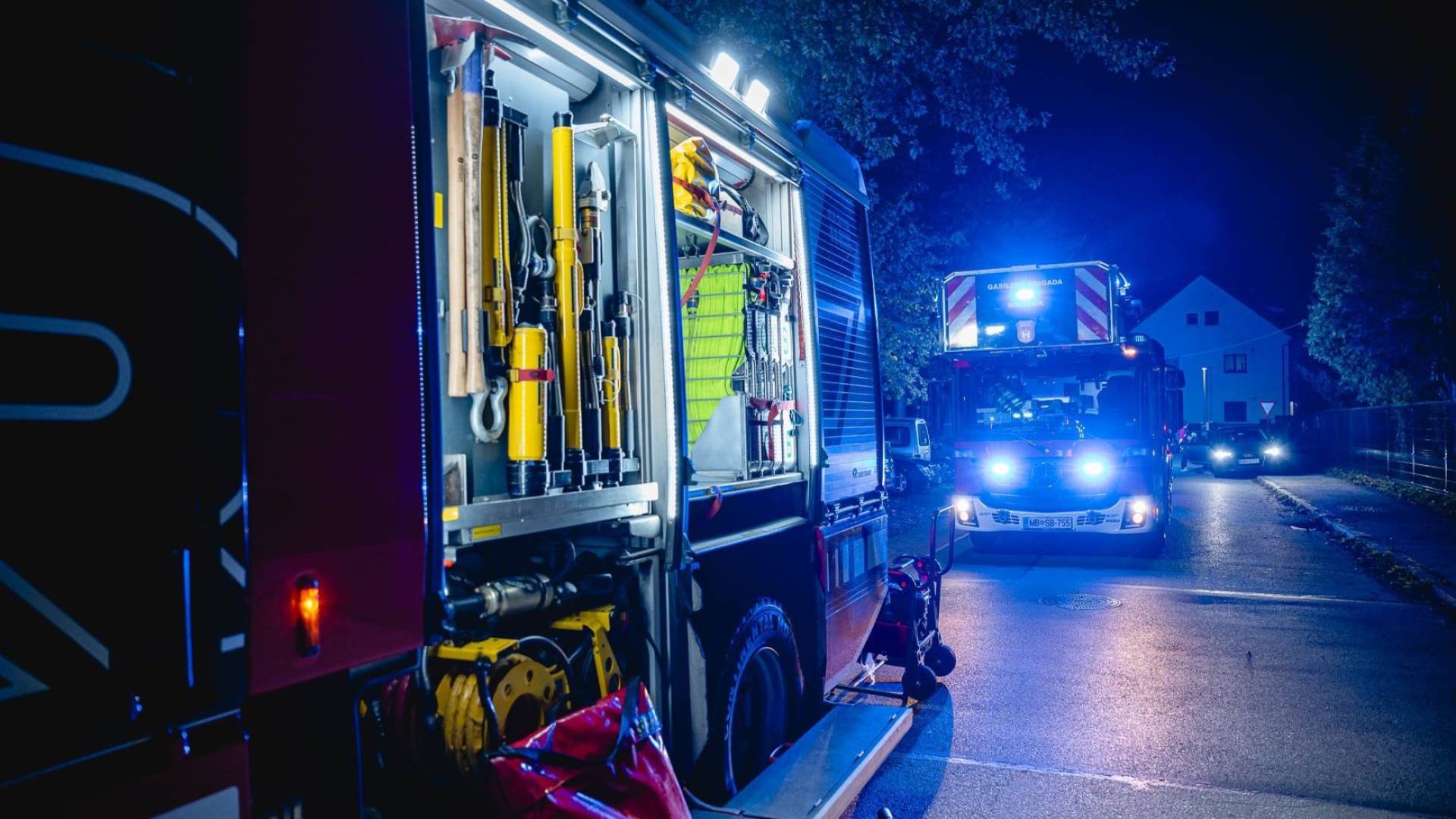 Ormoški gasilki med požarom rešili prestrašeno muco