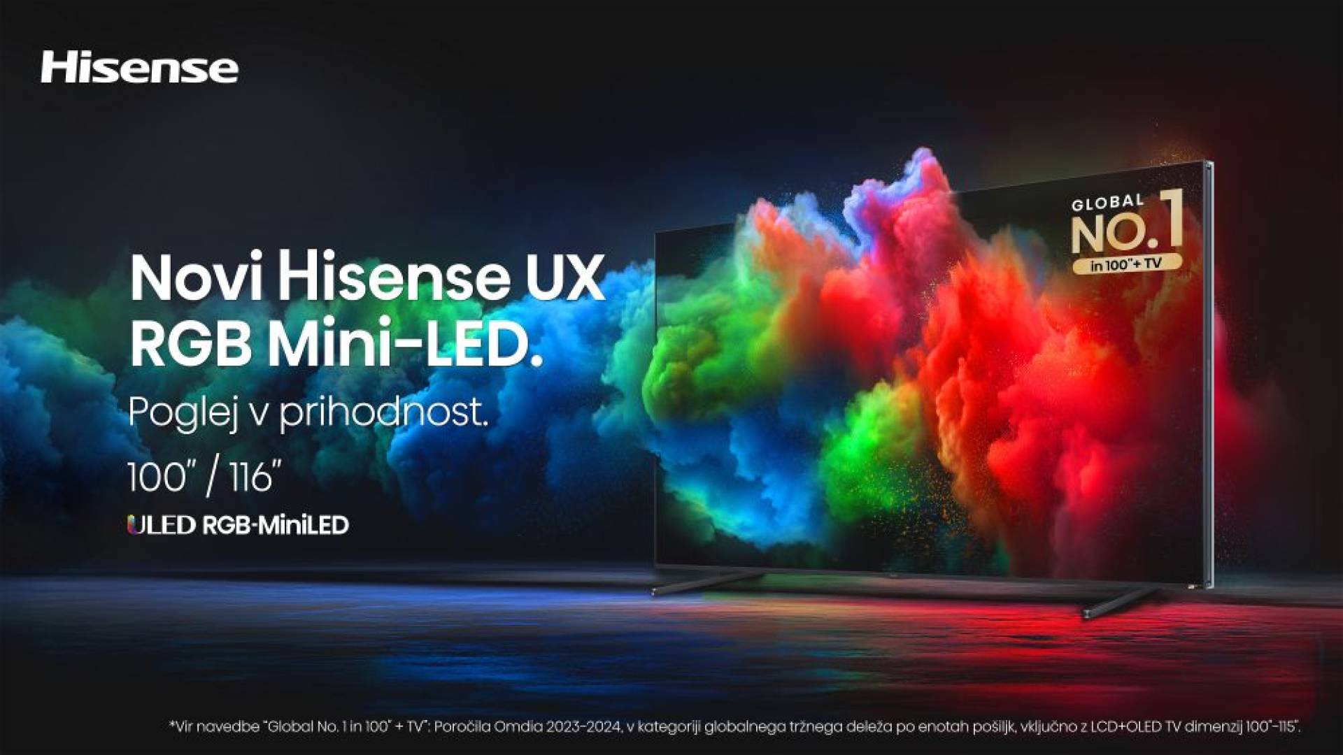 Hisense piše zgodovino z največjim RGB MiniLED televizorjem — vizualna izkušnja brez primere
