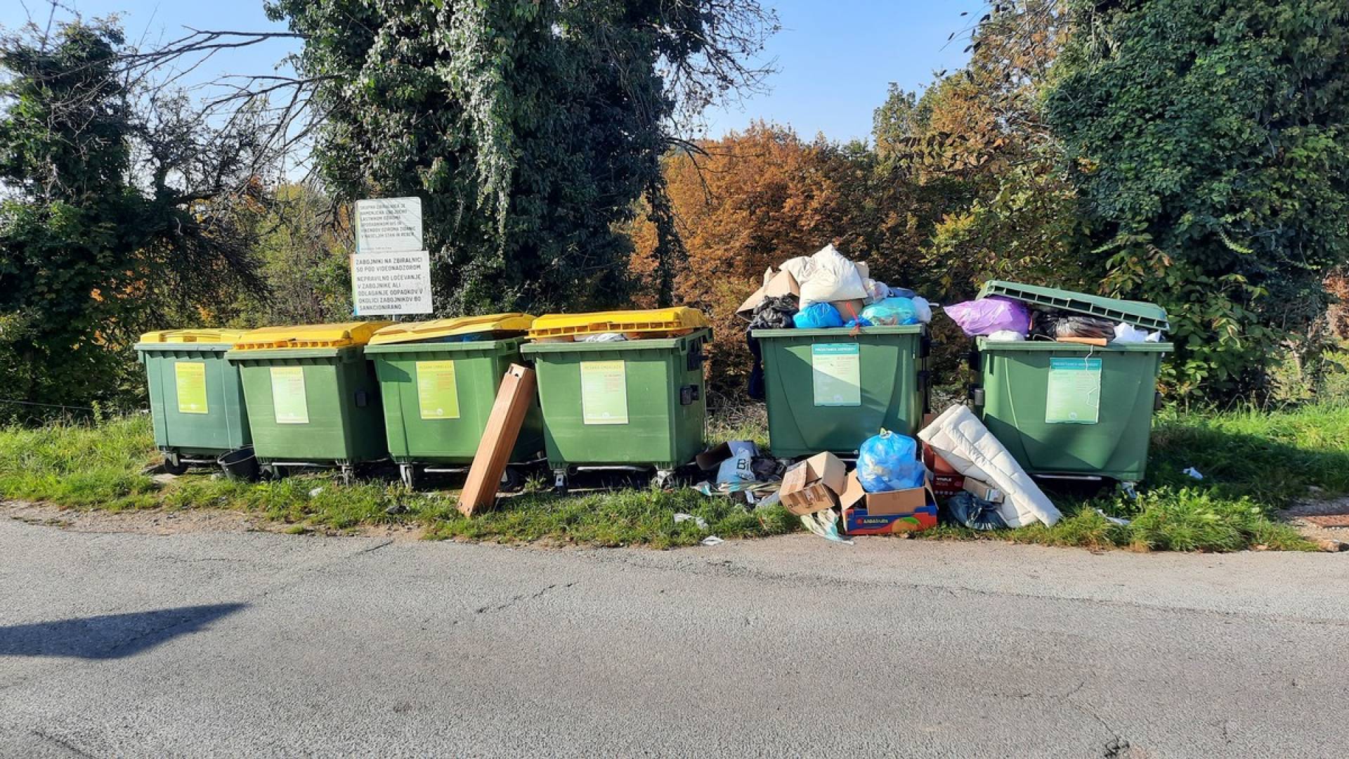 Nadzor Komunale Trebnje, nepravilno ločevanje odpadkov problem tudi oktobra 