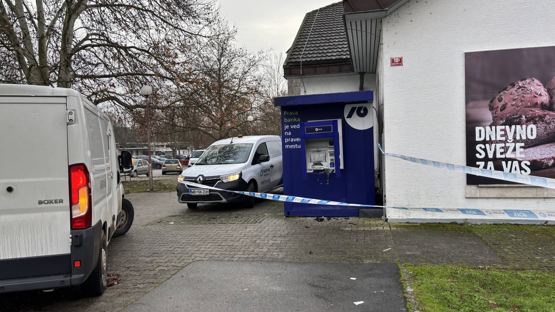 Razstrelitev bankomata v Moravskih Toplicah povzročila za 25.000 evrov škode