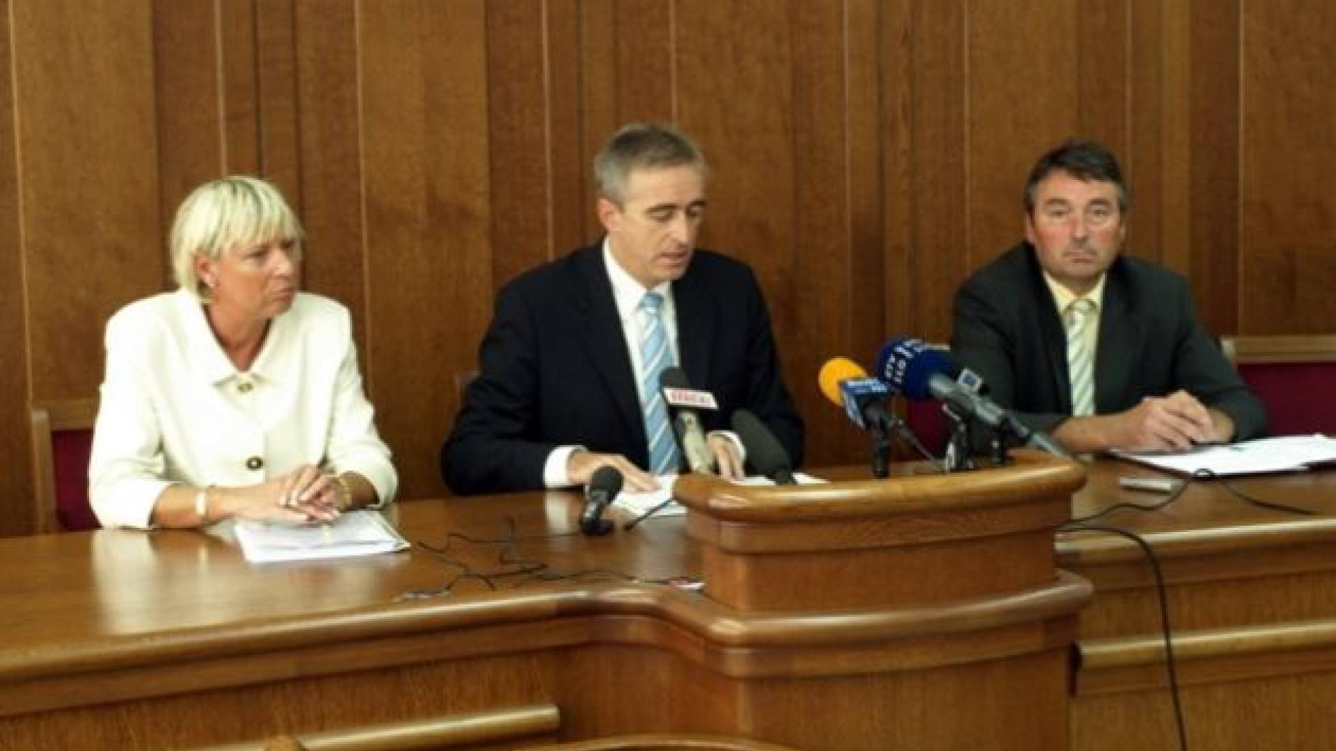 Darinka Pušenjak, Aleš Zalar in Branko Palatin