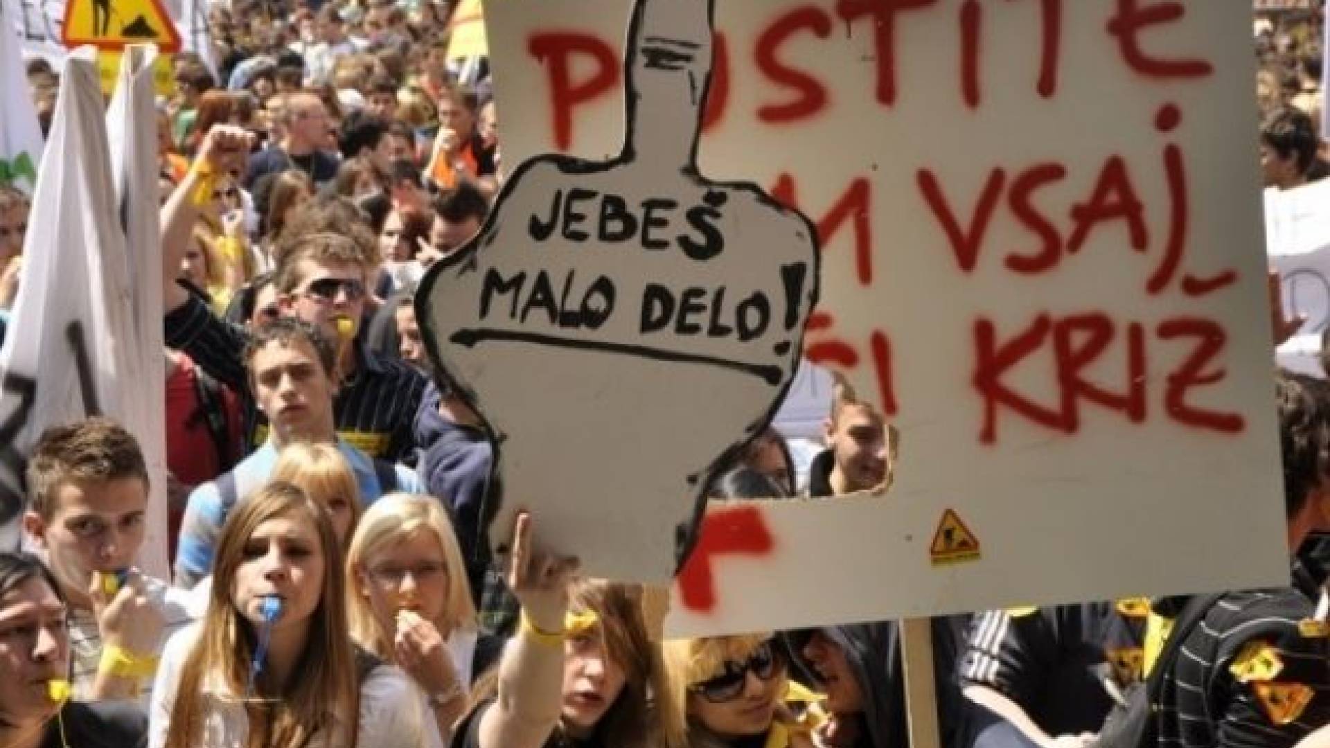 Foto: študentsko-dijaške demonstracije (Zoran Vogrinčič)