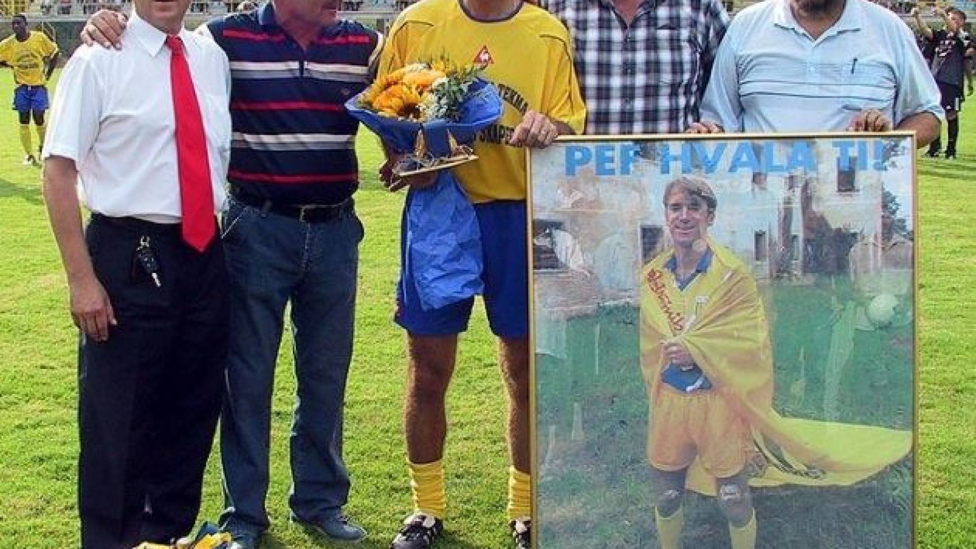 Štefan Škaper na poslovilni tekmi