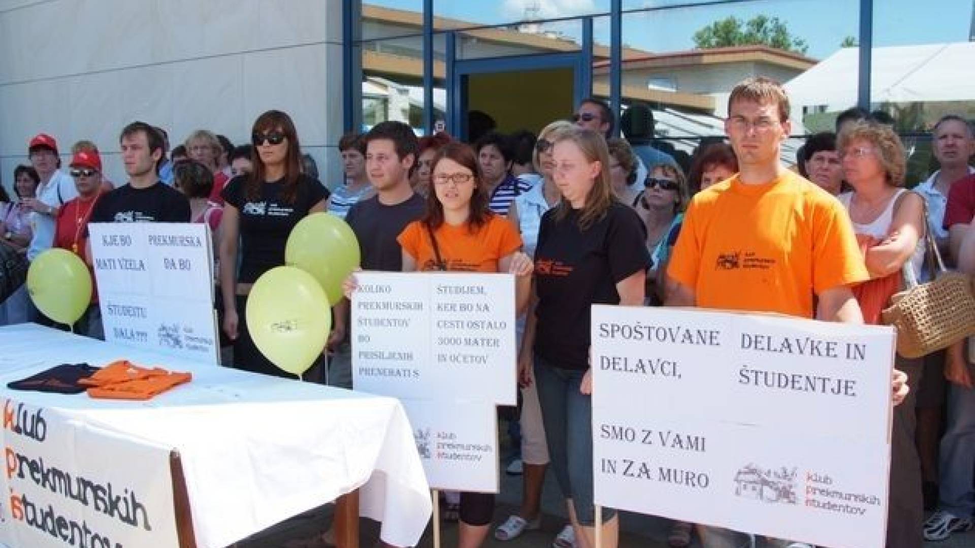  KPŠ je na težak položaj pomurskih študentov opozarjal že ob stečaju Mure