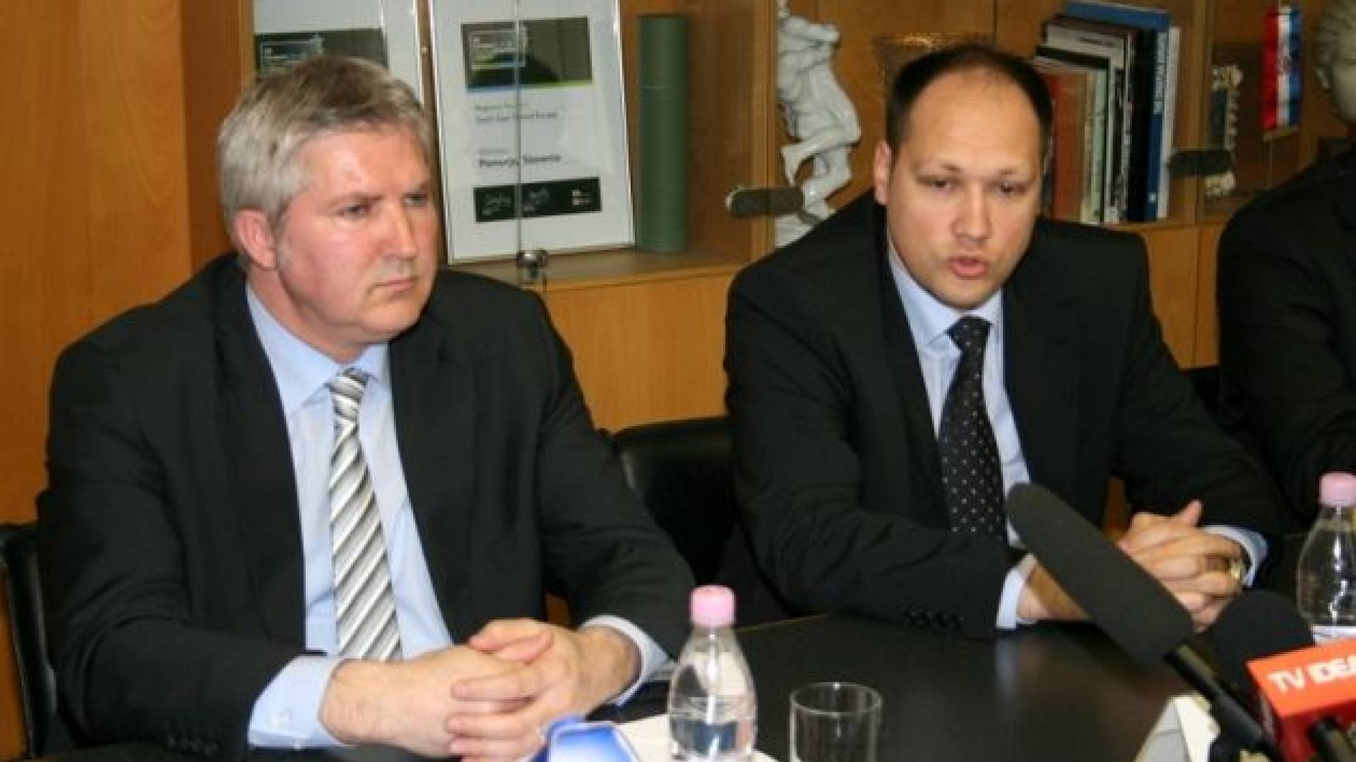 Soboški župan Anton Štihec in direktor Bisola Uroš Merc