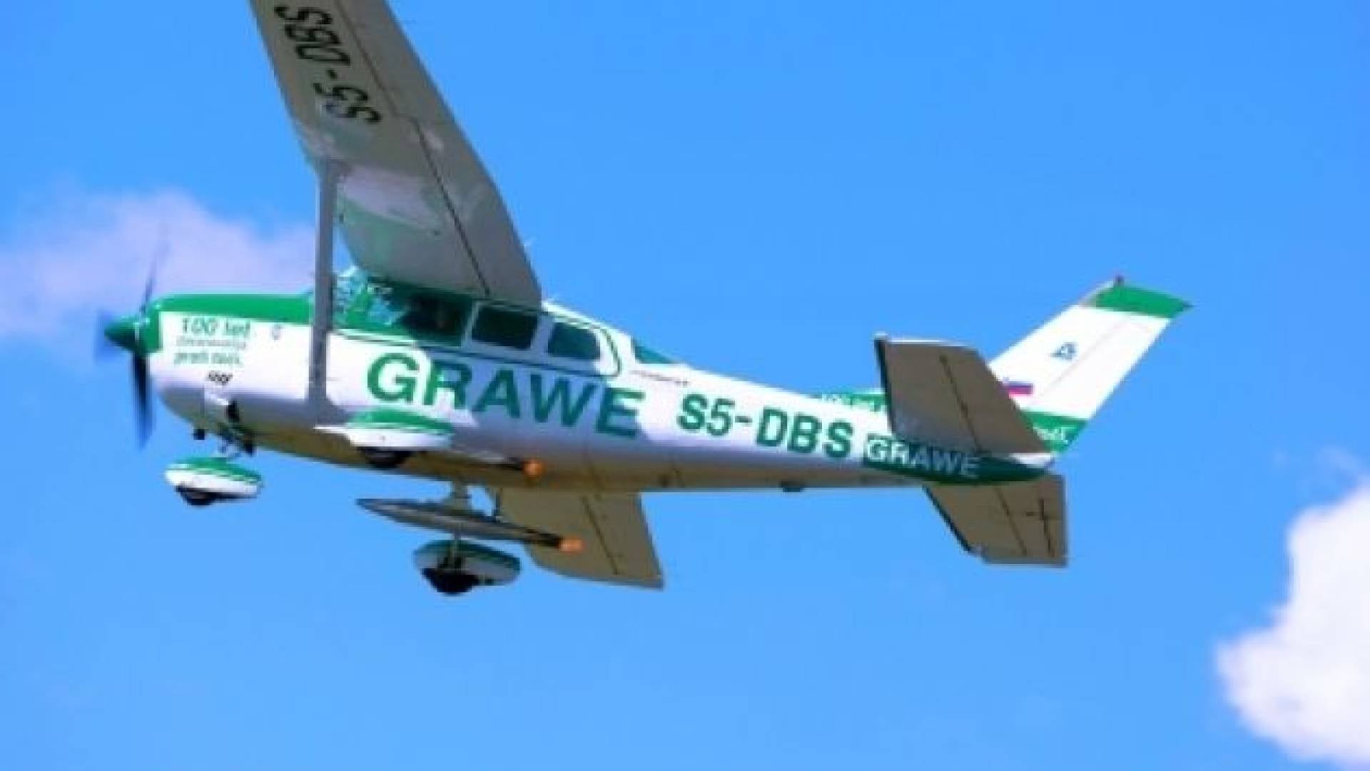 Do sedaj edino letalo v Sloveniji za boj proti toči