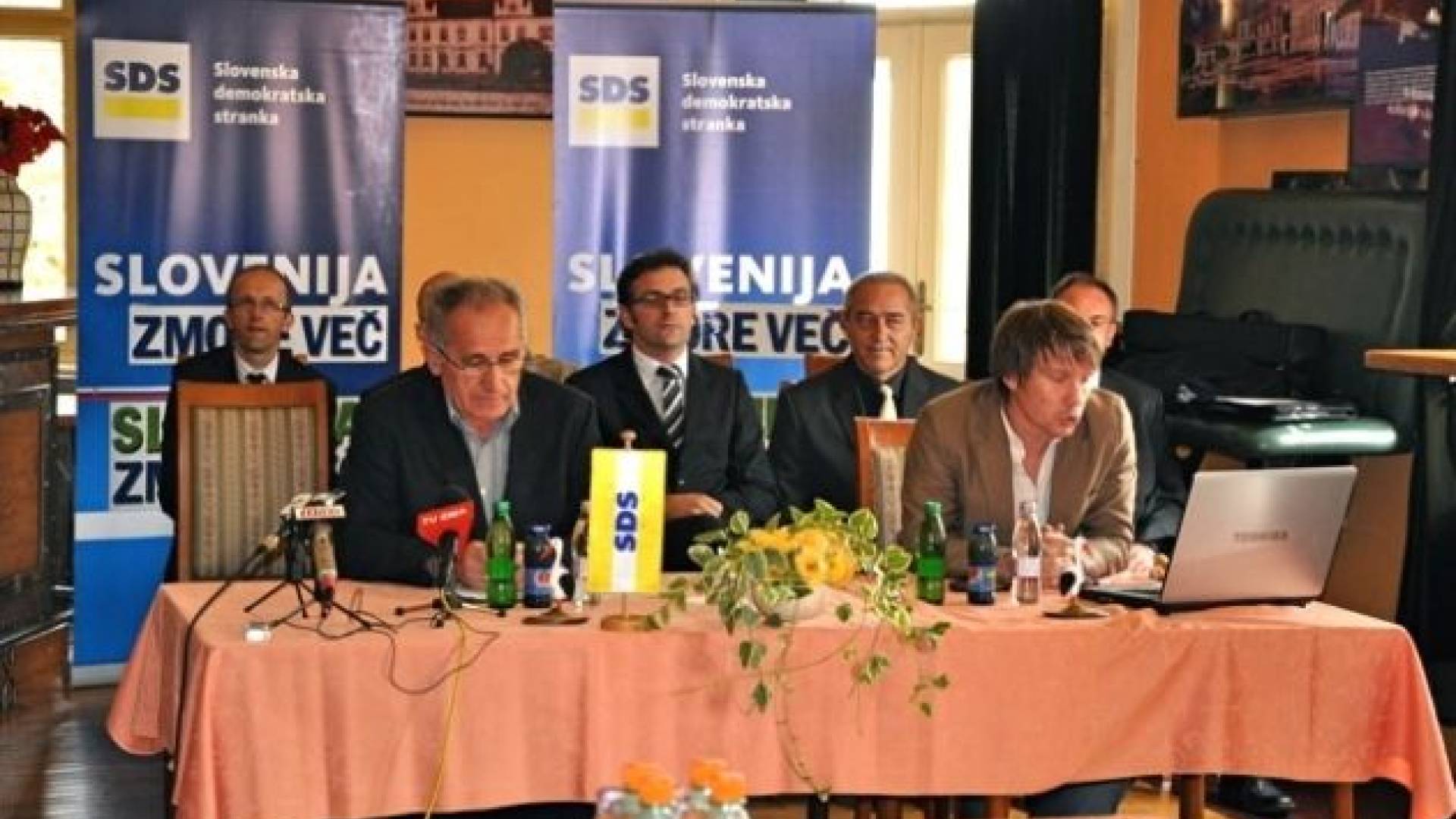 Kandidati SDS, Karel Šoš, Robert Celec, Jožek Špilak