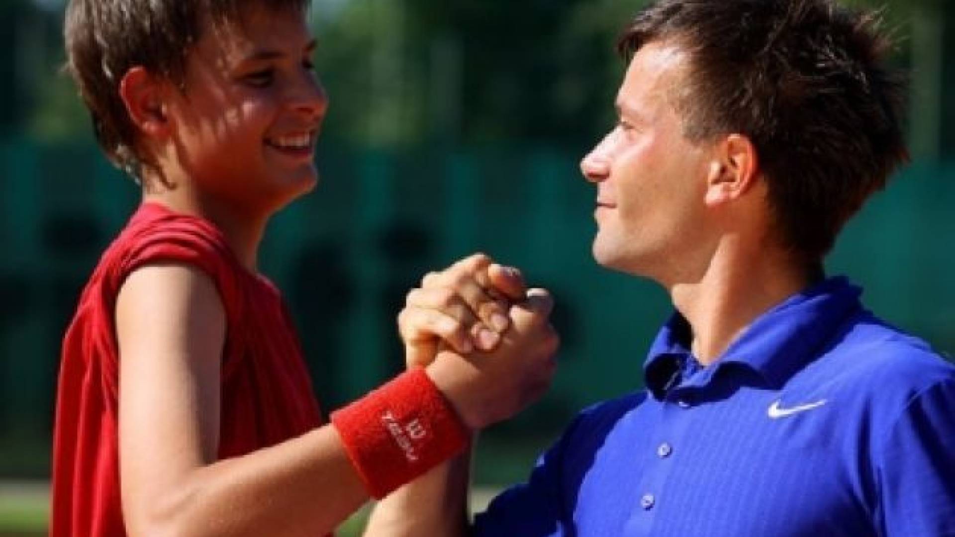 Jernej Jakopina s svojim varovancem Mariem Keglom