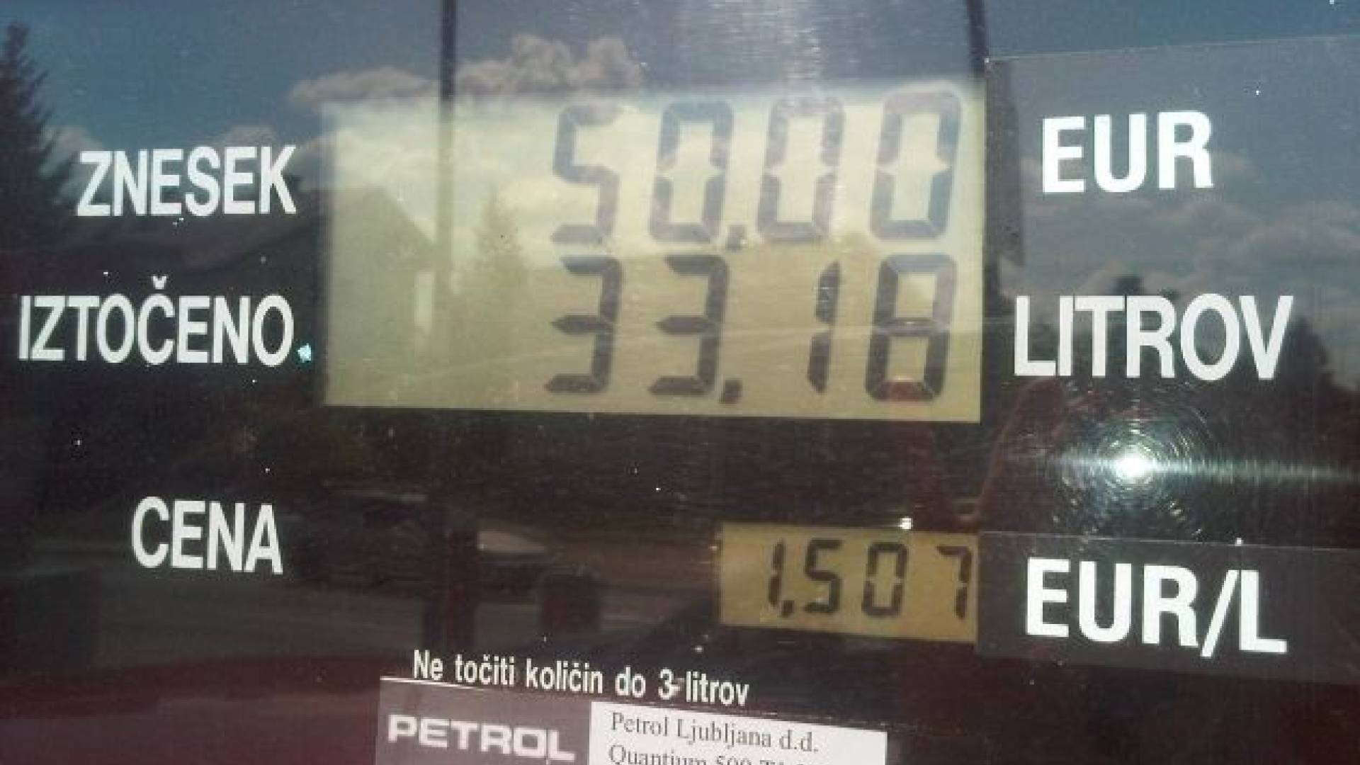 Fotografija, nastala pred nekaj dnevi. Že doslej je bila vožnja draga, se je bomo v prihodnje odpovedovali? 