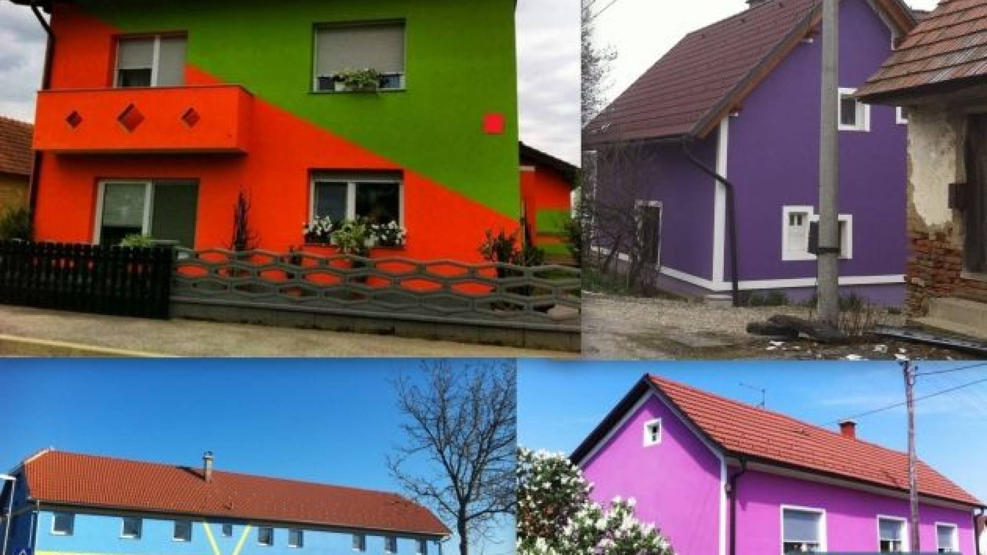 Fotografije pisanih fasad je posnela Darja Matjašec na območju Prekmurja.