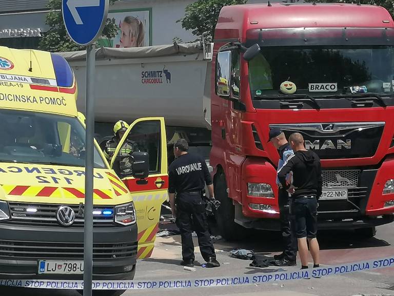 Prometna nesreča v Ljubljani leta 2020