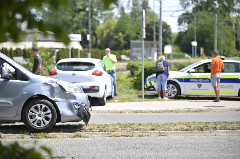 Prometna nesreča lani v Ljubljani.