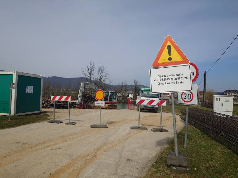 Gradbišče pri mostu (Foto: Ž.K.)