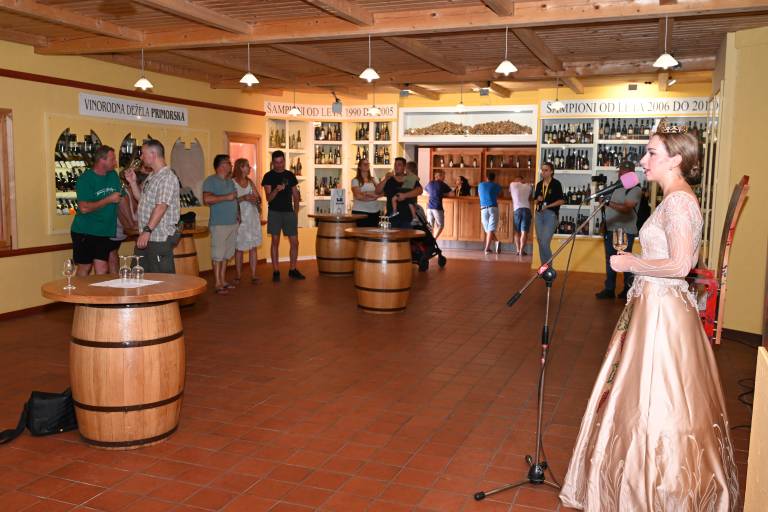 V družbi z Vinsko kraljico Slovenije.